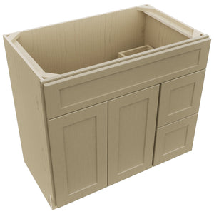 Fabuwood Galaxy Desert Oak VSD48 Vanity Combo Cabinet, Top View