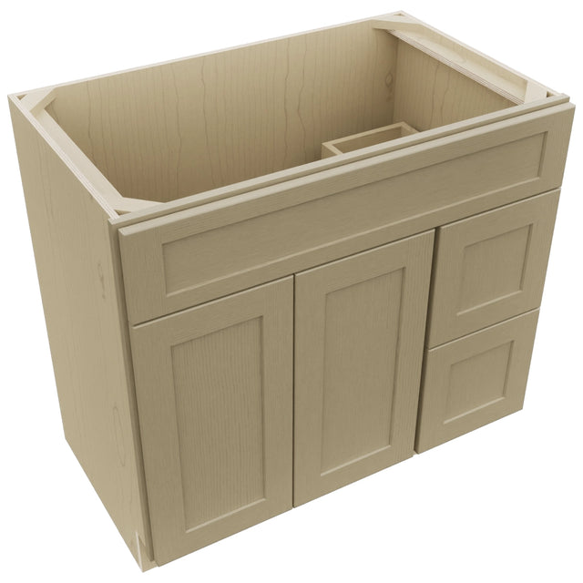 Fabuwood Galaxy Desert Oak VSD48 Vanity Combo Cabinet, Top View