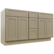 Fabuwood Galaxy Desert Oak VSD60DOUBLE Vanity Combo Cabinet, Front View