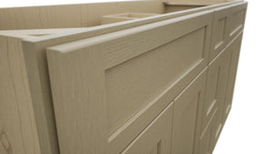 Fabuwood Galaxy Desert Oak VSD60DOUBLE Vanity Combo Cabinet, Detail View