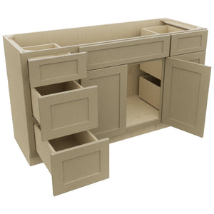 Fabuwood Galaxy Desert Oak VSD60SINGLE Vanity Combo Cabinet, Open View