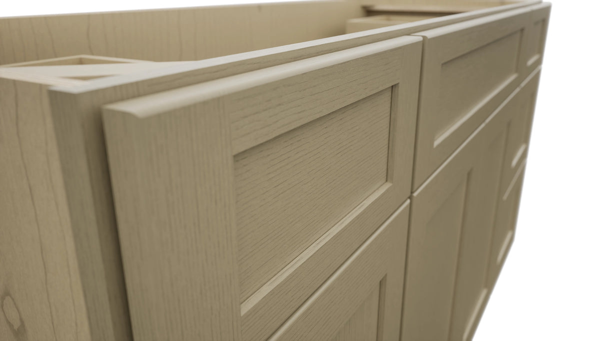 Fabuwood Galaxy Desert Oak VSD60SINGLE Vanity Combo Cabinet, Detail View