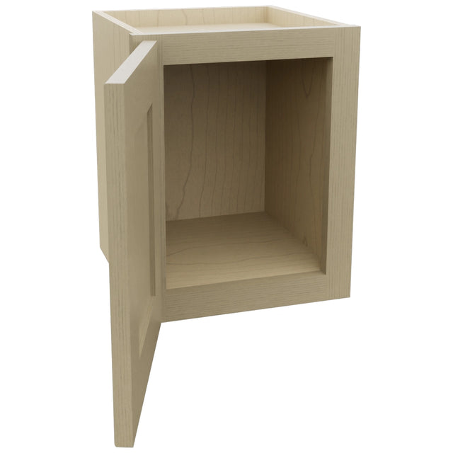 Fabuwood Galaxy Desert Oak W1215 Wall Standard Cabinet, Open View