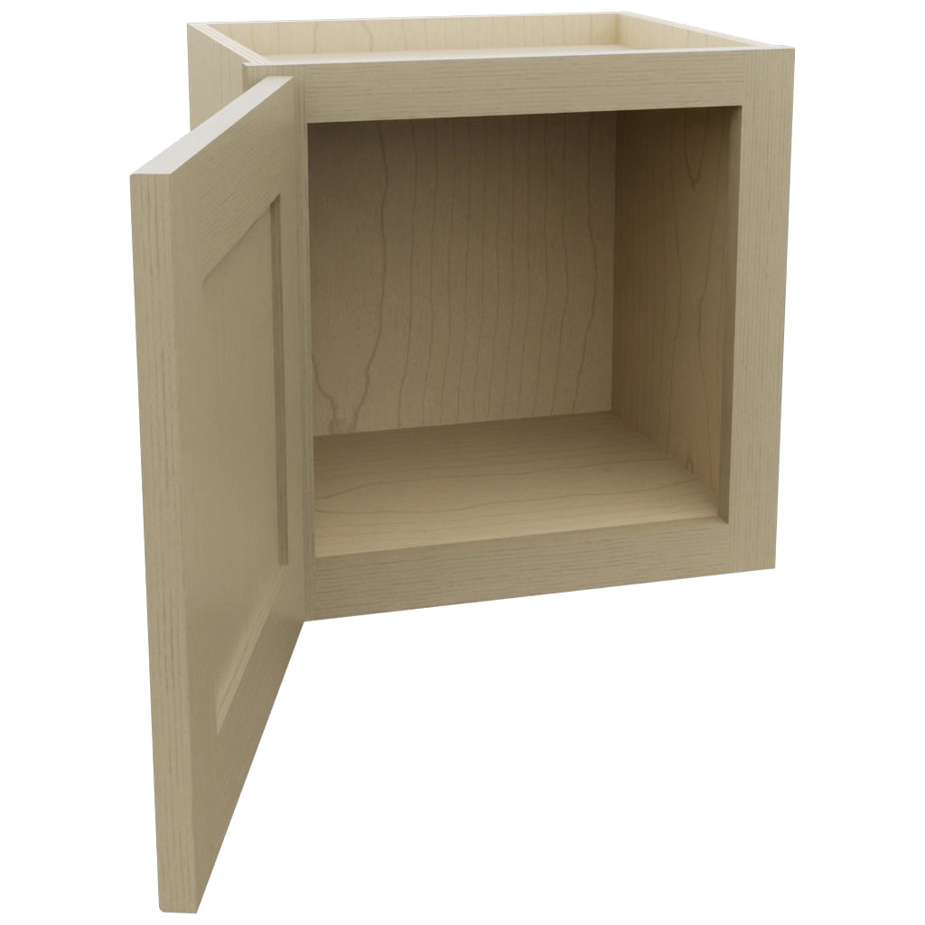 Fabuwood Galaxy Desert Oak W1515 Wall Standard Cabinet, Open View