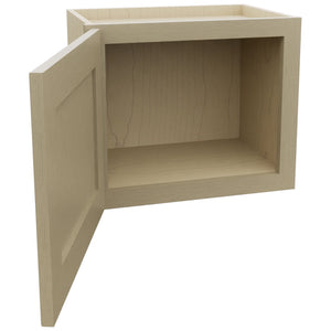 Fabuwood Galaxy Desert Oak W1815 Wall Standard Cabinet, Open View