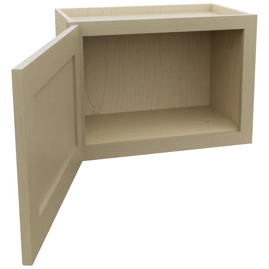 Fabuwood Galaxy Desert Oak W2115 Wall Standard Cabinet, Open View