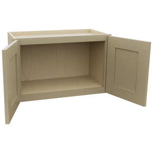 Fabuwood Galaxy Desert Oak W2415 Wall Standard Cabinet, Open View