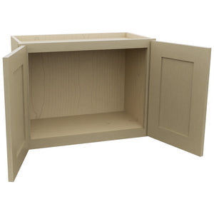 Fabuwood Galaxy Desert Oak W2418 Wall Standard Cabinet, Open View