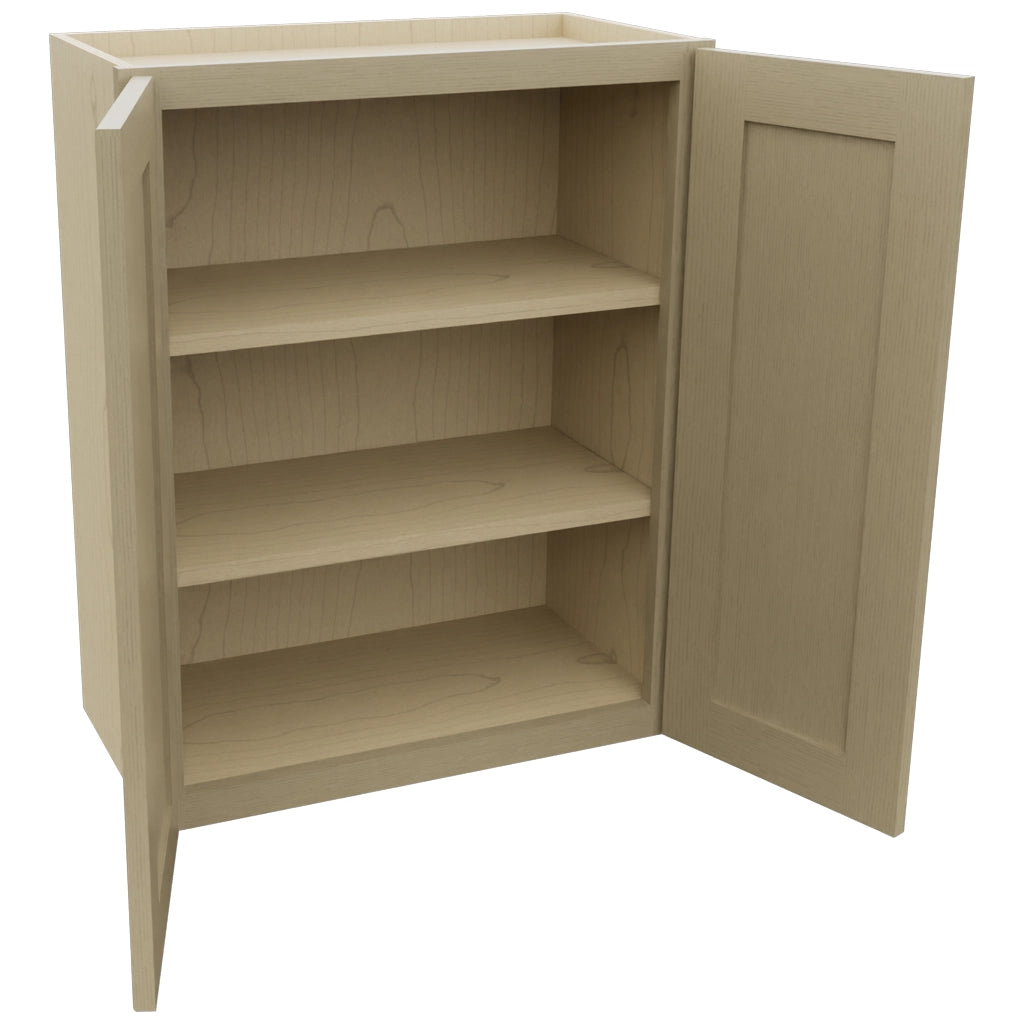Fabuwood Galaxy Desert Oak W2430 Wall Standard Cabinet, Open View