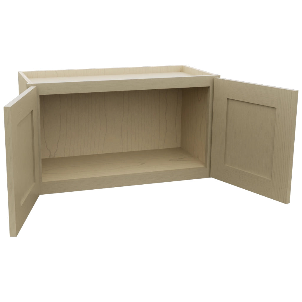 Fabuwood Galaxy Desert Oak W2715 Wall Standard Cabinet, Open View