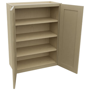 Fabuwood Galaxy Desert Oak W2736 Wall Standard Cabinet, Open View