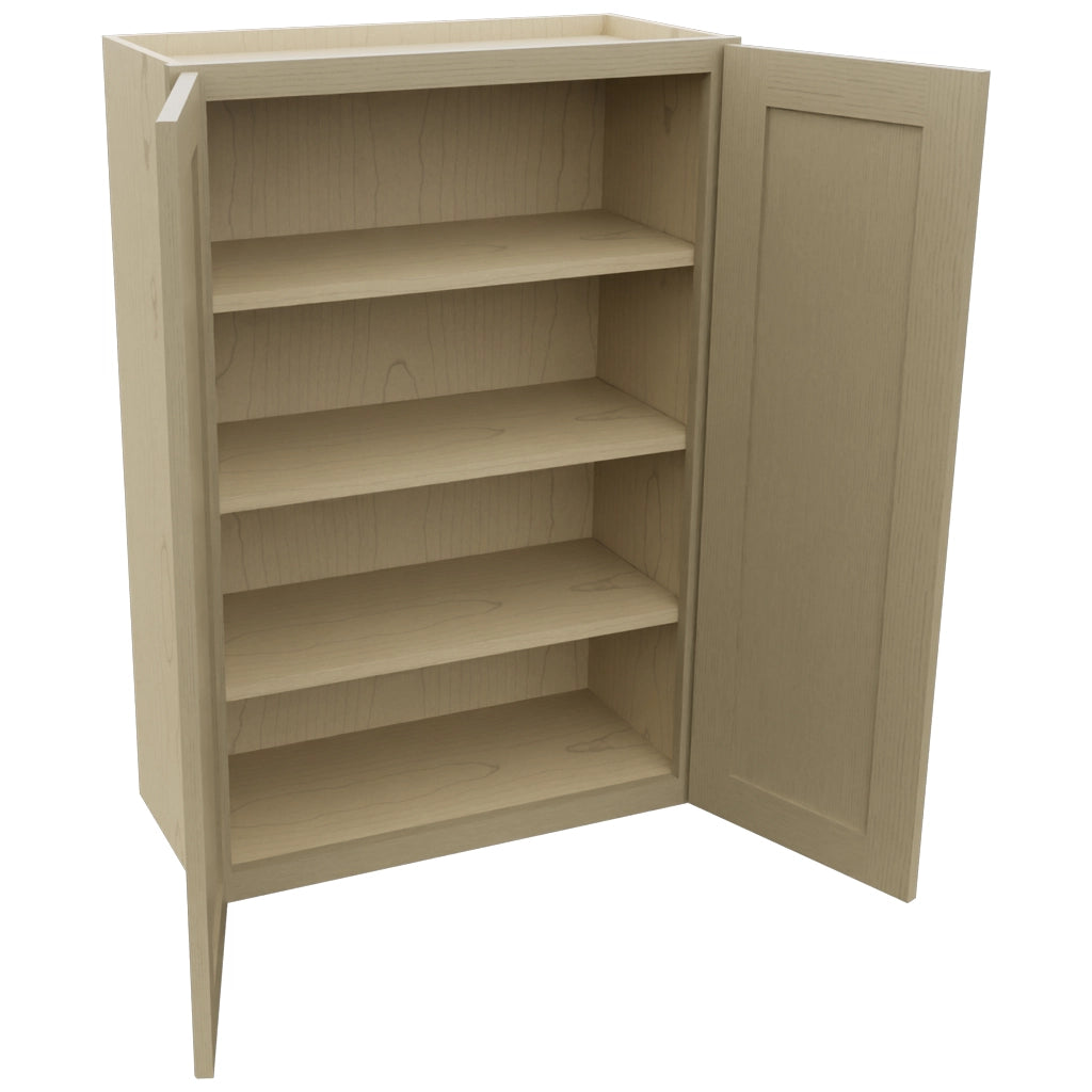 Fabuwood Galaxy Desert Oak W2739 Wall Standard Cabinet, Open View