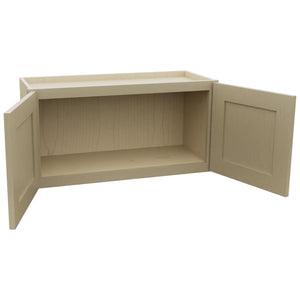 Fabuwood Galaxy Desert Oak W3015 Wall Standard Cabinet, Open View