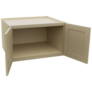 Fabuwood Galaxy Desert Oak W301824 Wall Deep Cabinet, Open View
