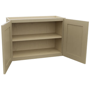 Fabuwood Galaxy Desert Oak W3021 Wall Standard Cabinet, Open View