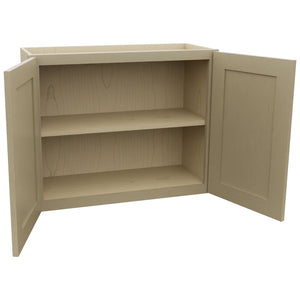 Fabuwood Galaxy Desert Oak W3024 Wall Standard Cabinet, Open View
