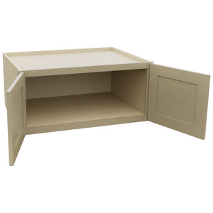 Fabuwood Galaxy Desert Oak W331524 Wall Deep Cabinet, Open View