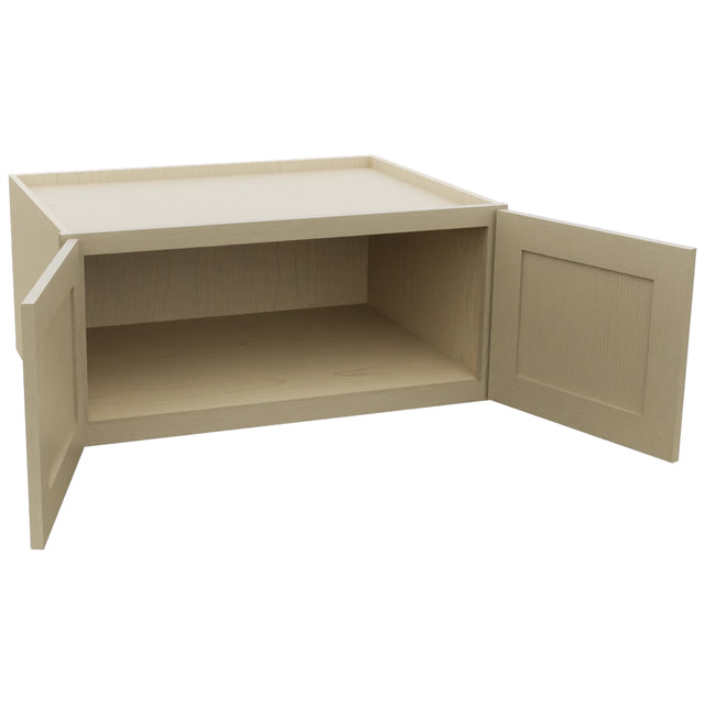Fabuwood Galaxy Desert Oak W331524 Wall Deep Cabinet, Open View
