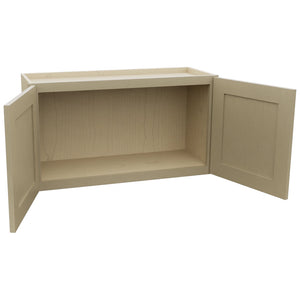 Fabuwood Galaxy Desert Oak W3318 Wall Standard Cabinet, Open View