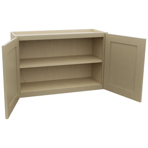 Fabuwood Galaxy Desert Oak W3321 Wall Standard Cabinet, Open View