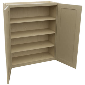 Fabuwood Galaxy Desert Oak W3339 Wall Standard Cabinet, Open View