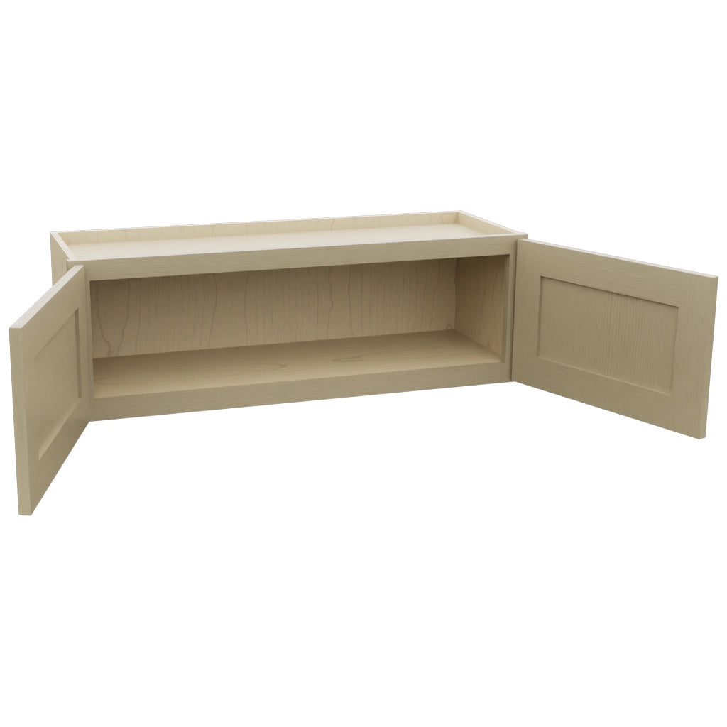Fabuwood Galaxy Desert Oak W3612 Wall Standard Cabinet, Open View