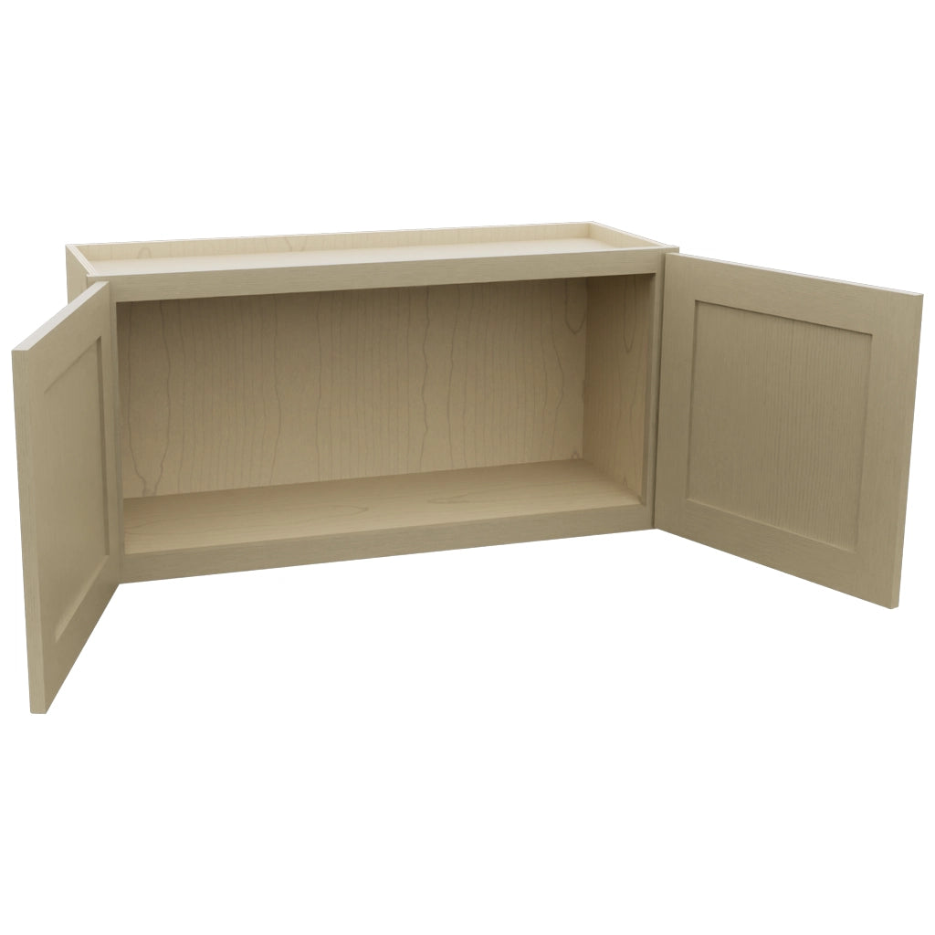 Fabuwood Galaxy Desert Oak W3618 Wall Standard Cabinet, Open View