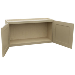 Fabuwood Galaxy Desert Oak W3618 Wall Standard Cabinet, Open View