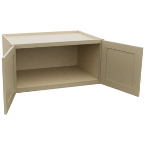 Fabuwood Galaxy Desert Oak W361824 Wall Deep Cabinet, Open View