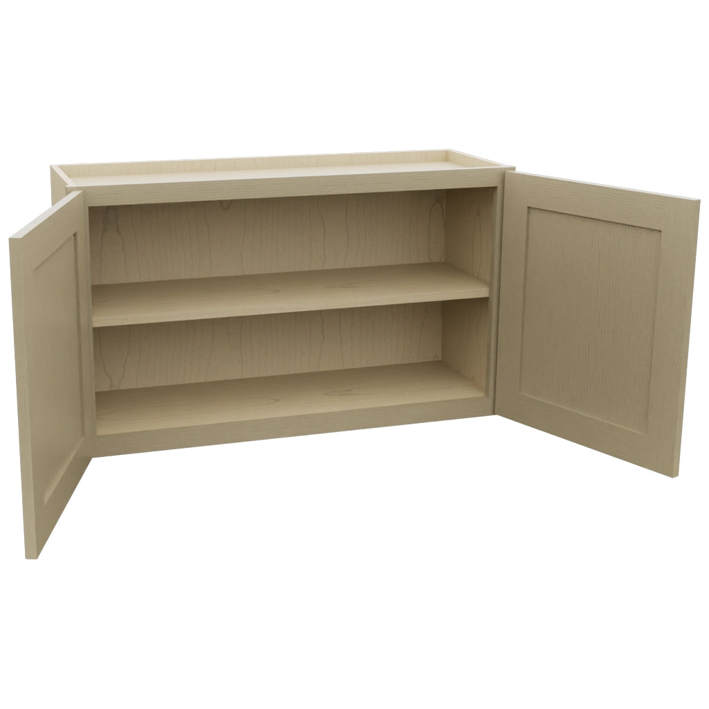 Fabuwood Galaxy Desert Oak W3621 Wall Standard Cabinet, Open View