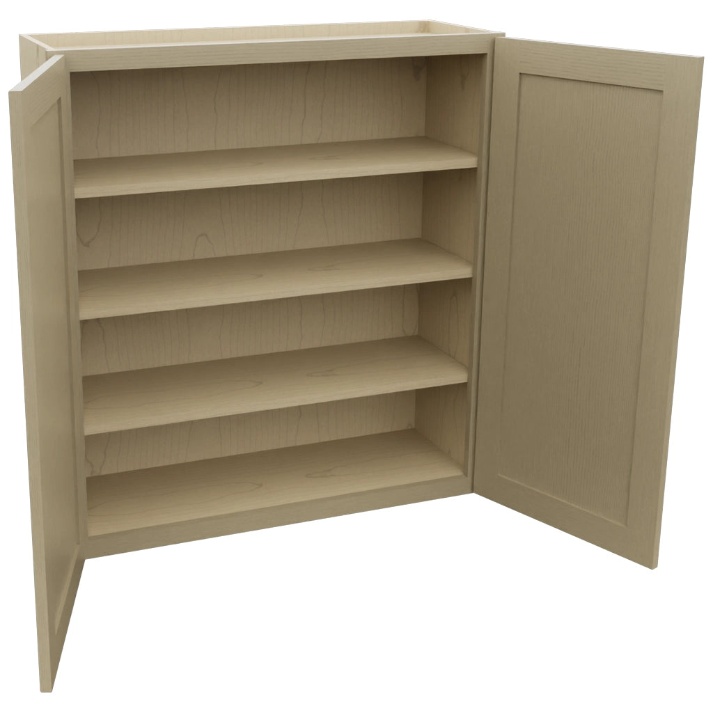 Fabuwood Galaxy Desert Oak W3639 Wall Standard Cabinet, Open View