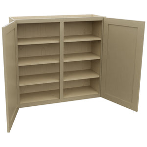 Fabuwood Galaxy Desert Oak W3936 Wall Standard Cabinet, Open View