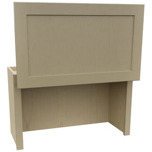 Fabuwood Galaxy Desert Oak WAC3018 Wall Appliance Cabinet, Open View