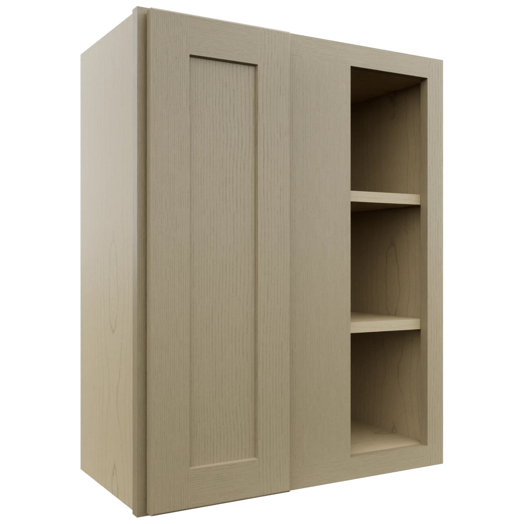 Fabuwood Galaxy Desert Oak WBC2430 Wall Corner Blind Cabinet, Front View