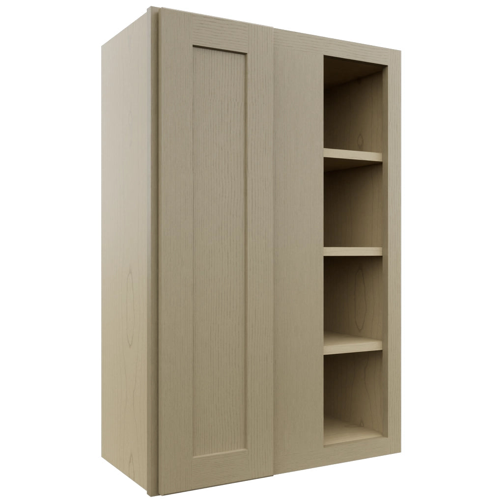 Fabuwood Galaxy Desert Oak WBC2436 Wall Corner Blind Cabinet, Front View
