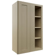 Fabuwood Galaxy Desert Oak WBC2439 Wall Corner Blind Cabinet, Front View