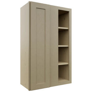 Fabuwood Galaxy Desert Oak WBC2439 Wall Corner Blind Cabinet, Front View