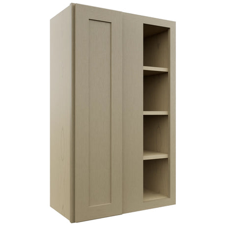 Fabuwood Galaxy Desert Oak WBC2439 Wall Corner Blind Cabinet, Front View