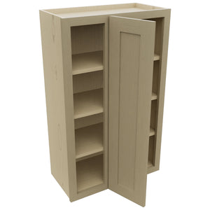 Fabuwood Galaxy Desert Oak WBC2439 Wall Corner Blind Cabinet, Open View