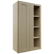 Fabuwood Galaxy Desert Oak WBC2442 Wall Corner Blind Cabinet, Front View