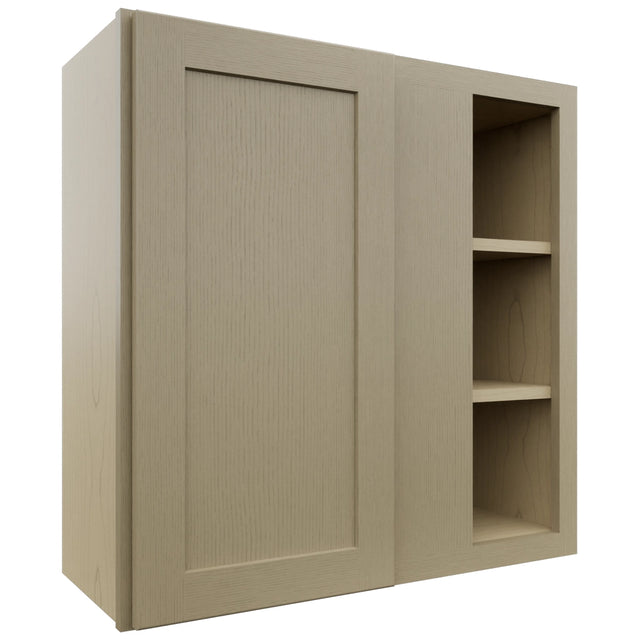 Fabuwood Galaxy Desert Oak WBC3030 Wall Corner Blind Cabinet, Front View
