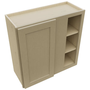 Fabuwood Galaxy Desert Oak WBC3030 Wall Corner Blind Cabinet, Top View