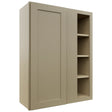 Fabuwood Galaxy Desert Oak WBC3039 Wall Corner Blind Cabinet, Front View