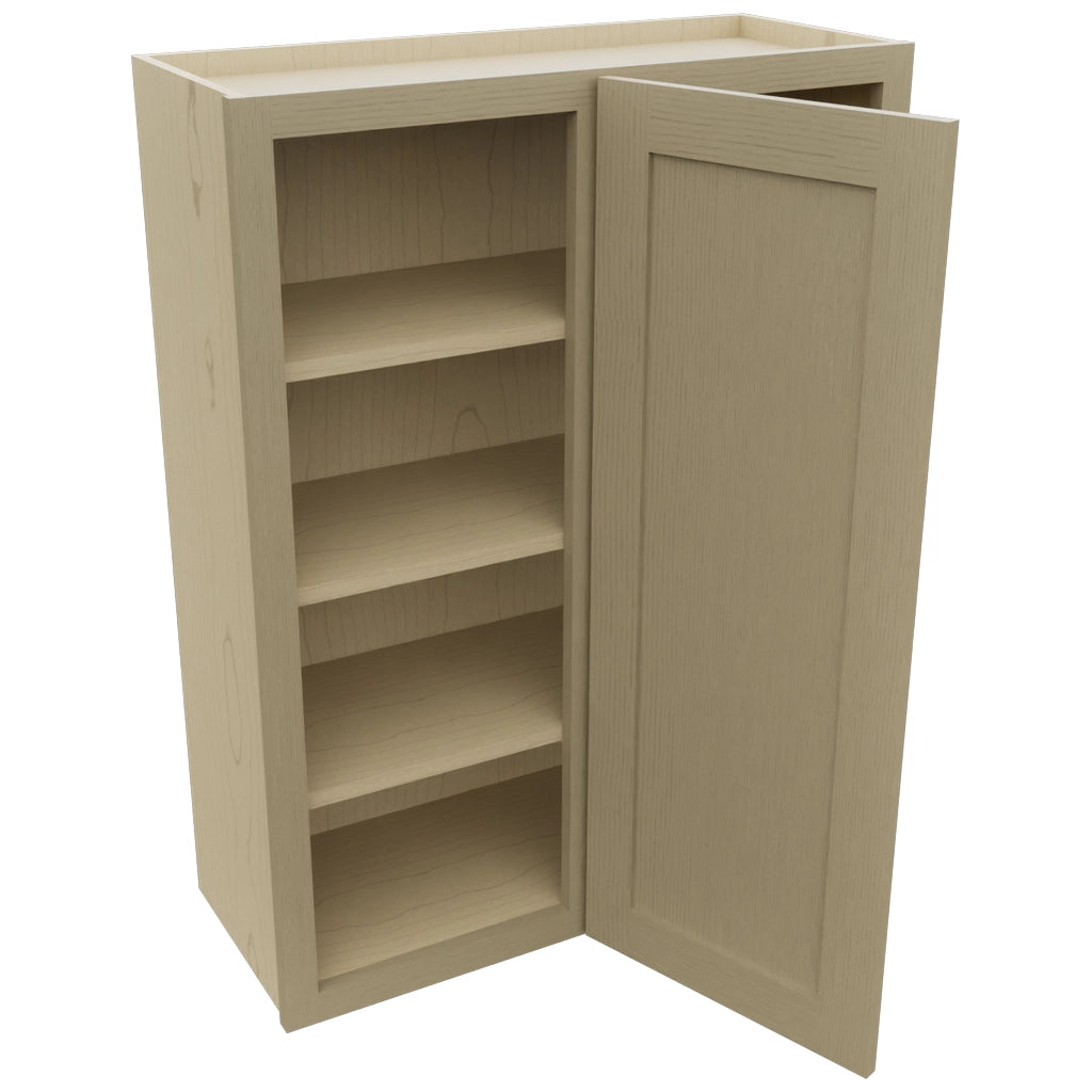 Fabuwood Galaxy Desert Oak WBC3039 Wall Corner Blind Cabinet, Open View