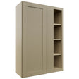 Fabuwood Galaxy Desert Oak WBC3042 Wall Corner Blind Cabinet, Front View