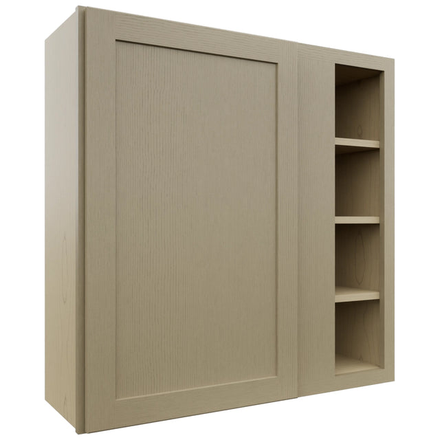 Fabuwood Galaxy Desert Oak WBC3636 Wall Corner Blind Cabinet, Front View