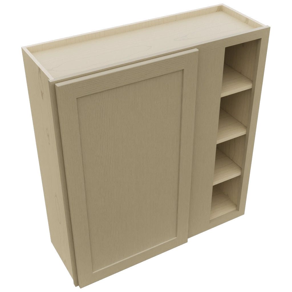 Fabuwood Galaxy Desert Oak WBC3639 Wall Corner Blind Cabinet, Top View