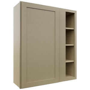 Fabuwood Galaxy Desert Oak WBC3642 Wall Corner Blind Cabinet, Front View