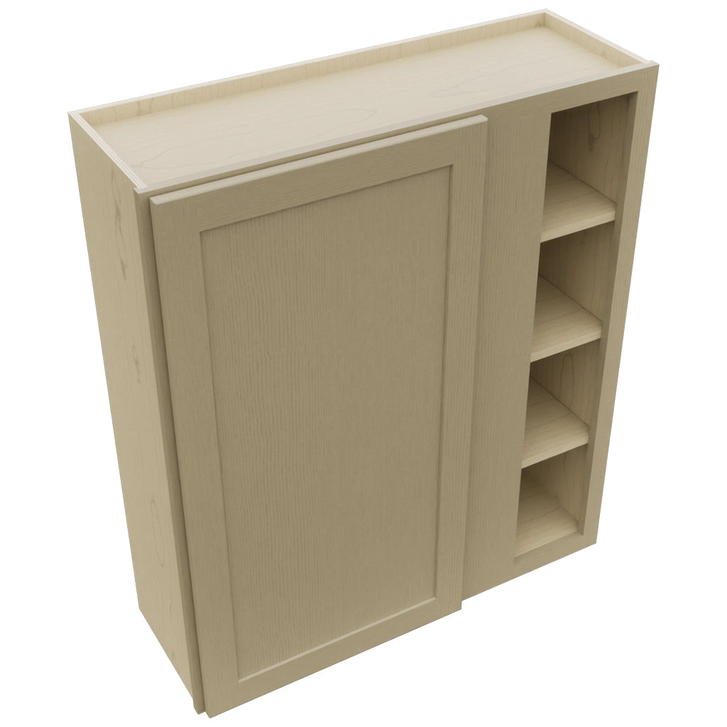 Fabuwood Galaxy Desert Oak WBC3642 Wall Corner Blind Cabinet, Top View