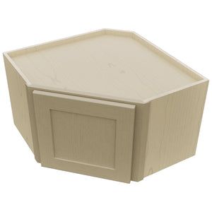 Fabuwood Galaxy Desert Oak WDC2415 Wall Corner Diagonal Cabinet, Top View